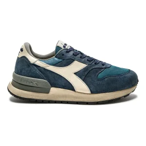 Diadora Heritage Sneaker Conquest Suede SW Misto Pelle Blu Ebano Uomo