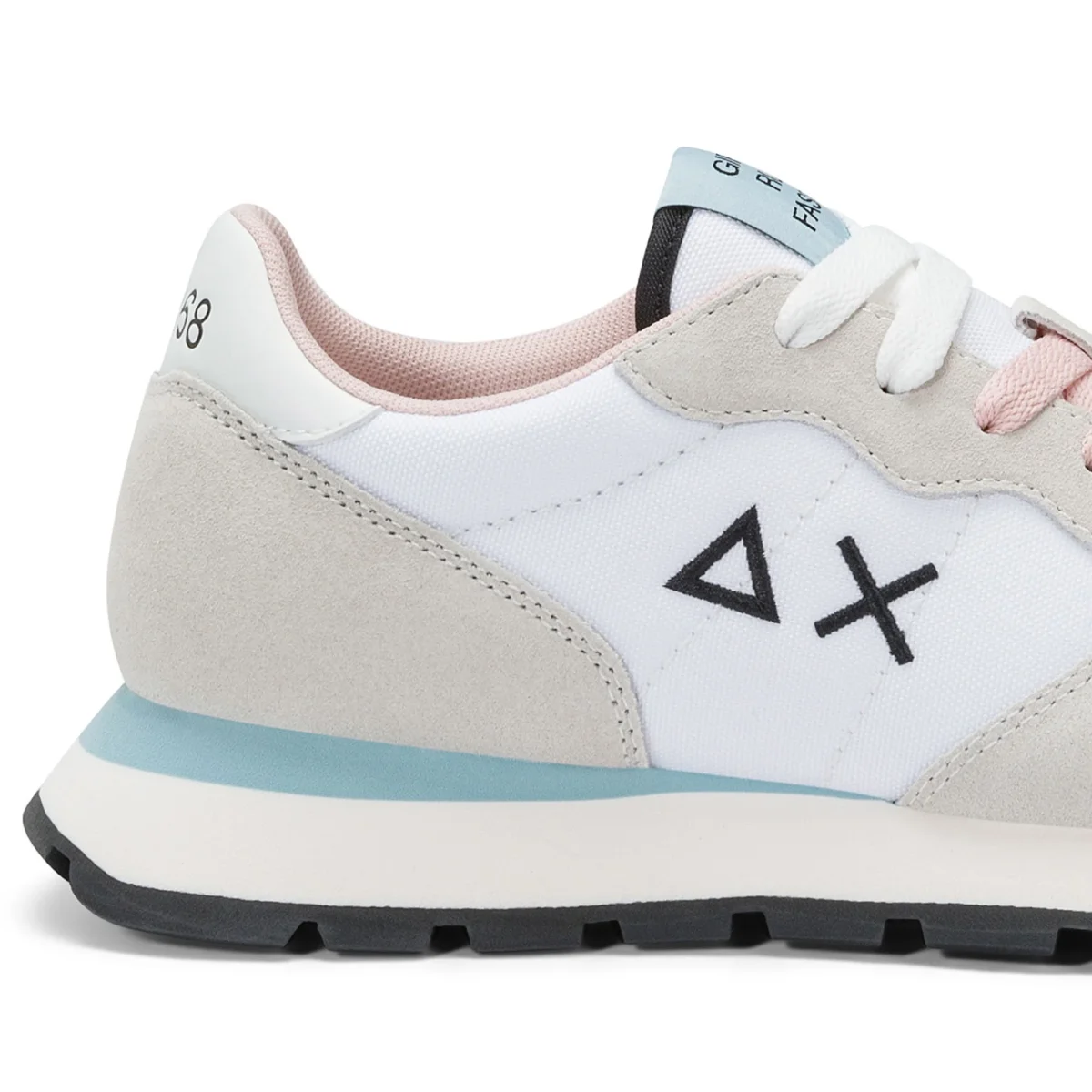 Sun68 Sneaker Casual Ally Solid Z45201 Pelle e Tessuto Bianco Donna - immagine 3