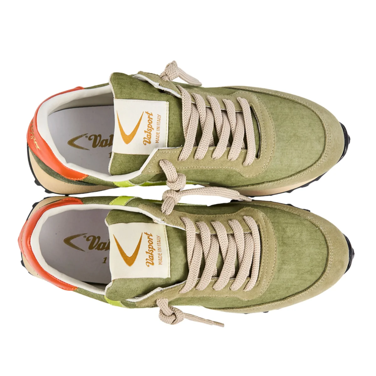 Valsport Scarpa Sneaker Casual Start Heritage Nylon Vintage Uomo Verde Militare - immagine 3