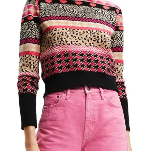 Desigual Jers Aspen Tutti Frutti Maglioncino Multicolore Donna