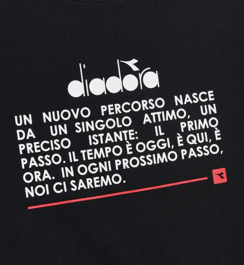 Diadora T-shirt Girocollo Cotone Nero - immagine 7