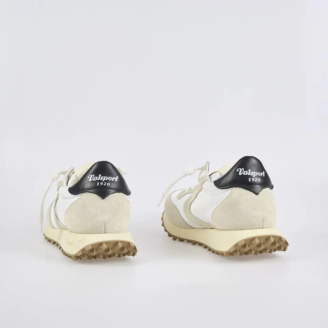Valsport Sneaker Casual Start Heritage Leather Suede in Pelle Bianco Nero Uomo - immagine 4