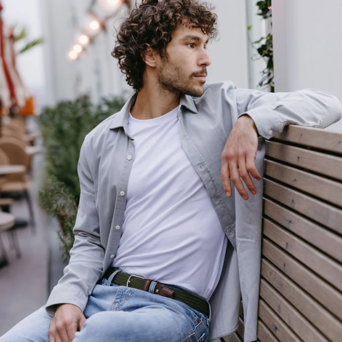 La Boucle cintura intrecciata con fibbia in metallo premium box regalo unisex Edinburgo verde - immagine 6