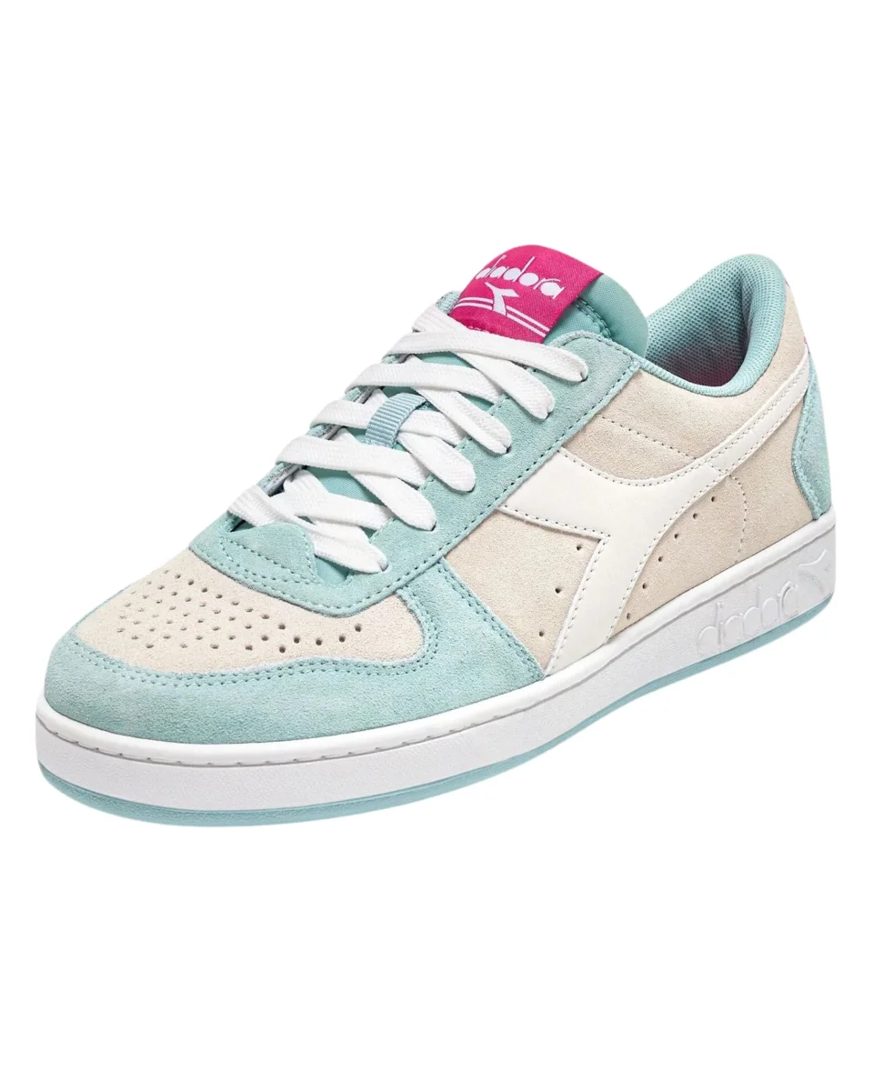 Diadora Sneakers Magic Basket Low Suede Pelle Azzurro - immagine 3