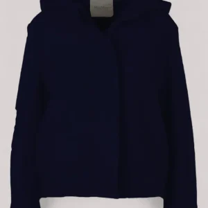 GIUBBINO DONNA CON CAPPUCCIO BLU