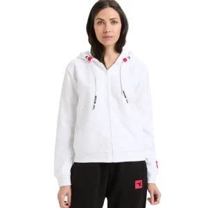 Diadora Sportiva L. FZ Hoodie Urbanity Bianco