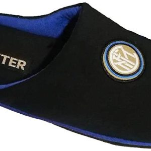 Inter Fc Pantofole Olandesi Nero Bambino ciabatte calde inverno