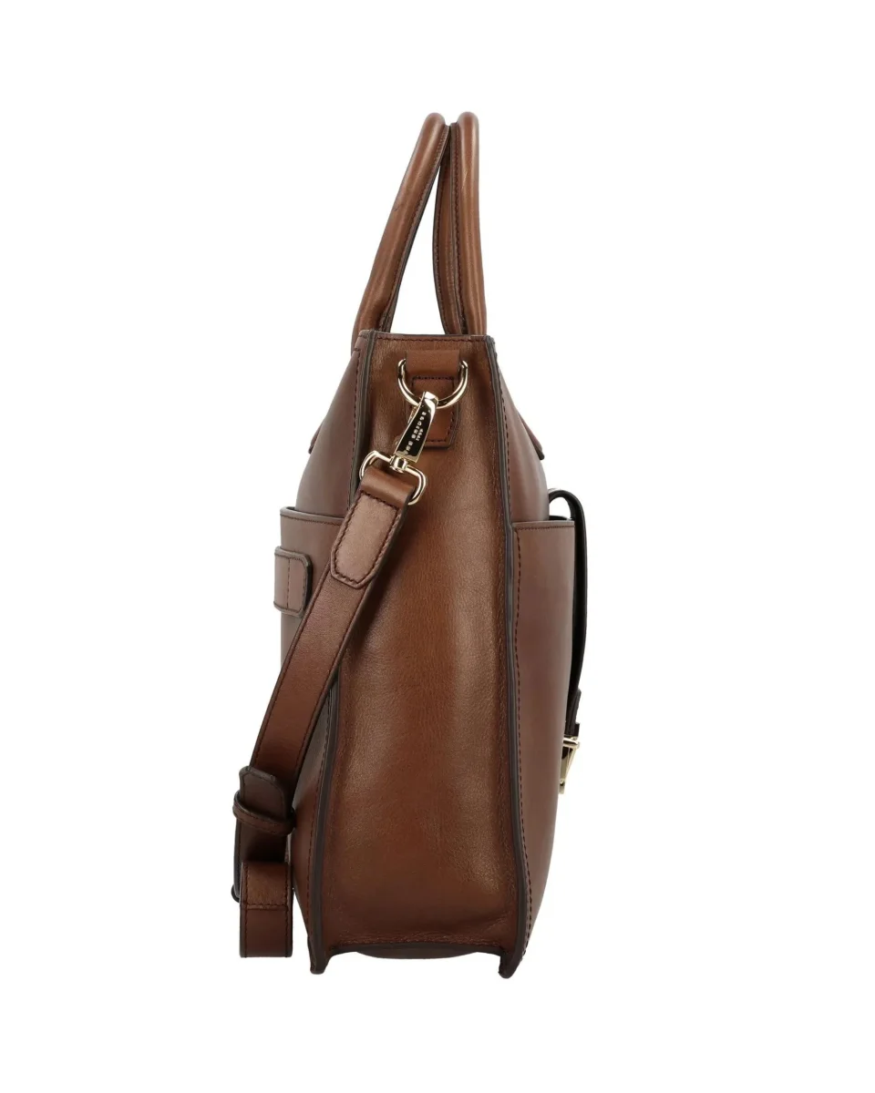 The Bridge Messenger Da Lavoro In Pelle A Due Manici Marrone Unisex - immagine 5