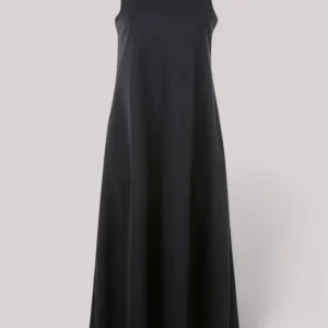 ABITO DONNA MIDI SVASATO NERO