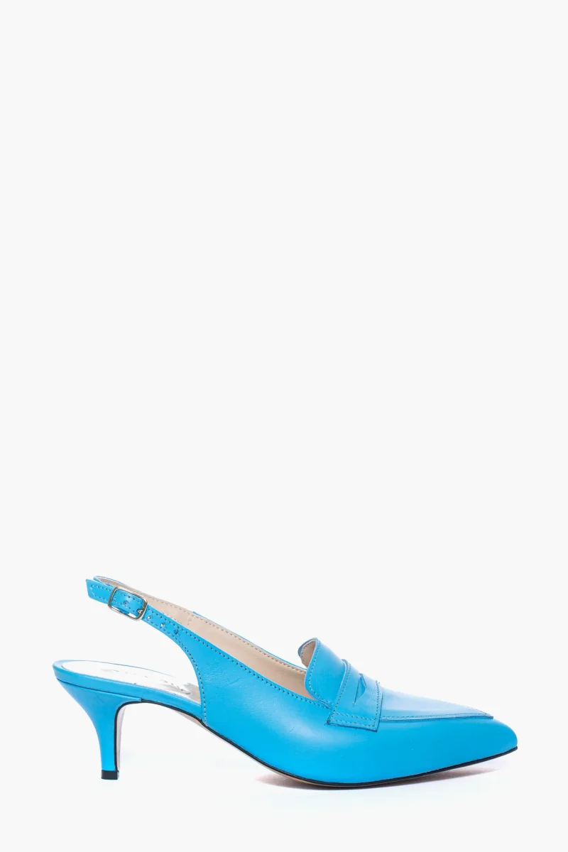 Décolleté 2531 pelle azzurro