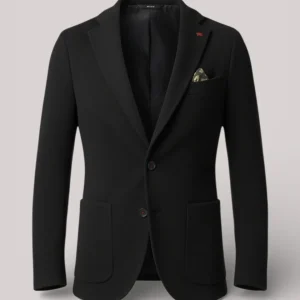 GIACCA UOMO SLIM FIT IN MISTO COTONE BLU