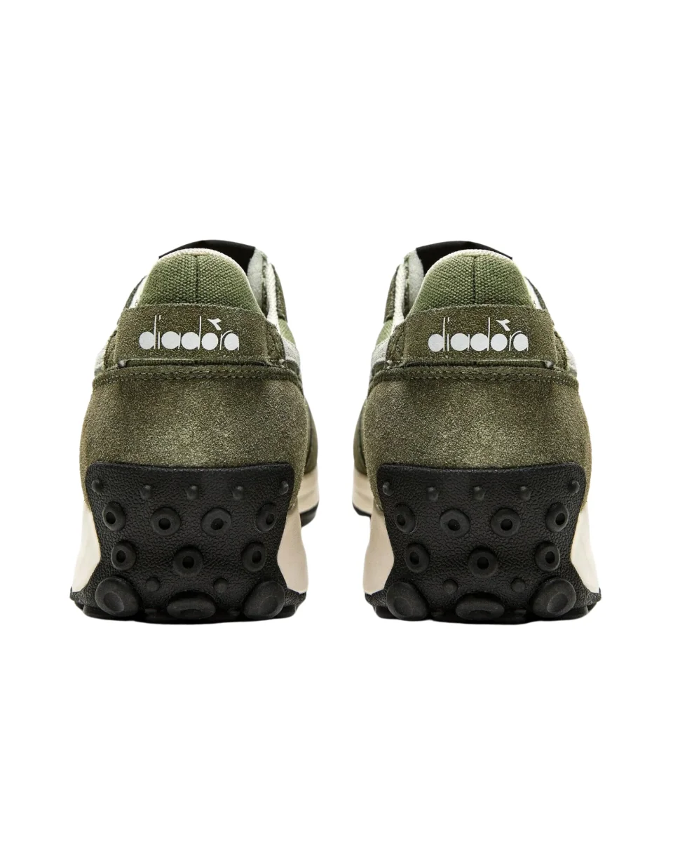 Diadora Sneakers Race Suede SW Verde in Pelle Scamosciata - immagine 5