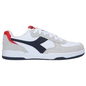 Diadora Sneakers Raptor Low Similpelle Bianco/Blu Classico/Rosso
