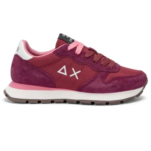 Sun68 Sneaker Casual Ally Solid Z45201 Pelle e Tessuto Bordeaux Donna