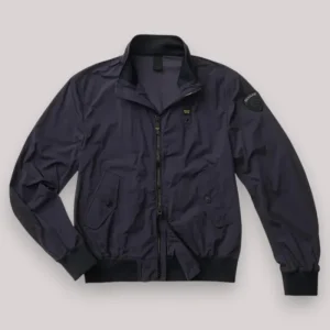 GIUBBINO UOMO IN COTONE BLU