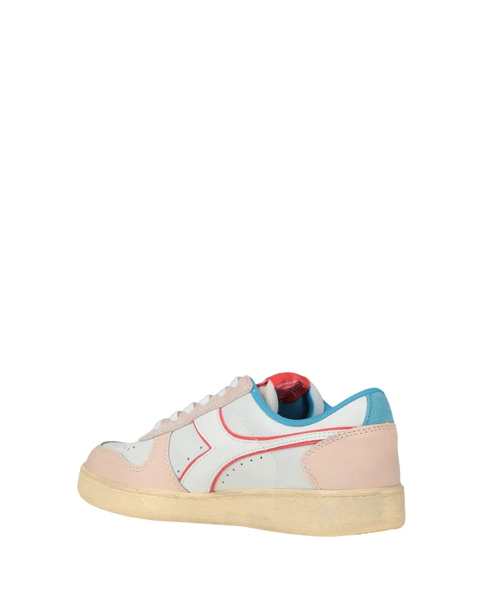 Diadora Sneakers Magic Basket Low Icona Pelle Bianco - immagine 5
