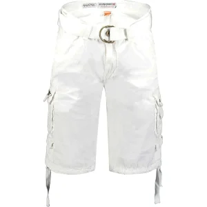 Geographical Norway Pantalone Corto Bianco Uomo