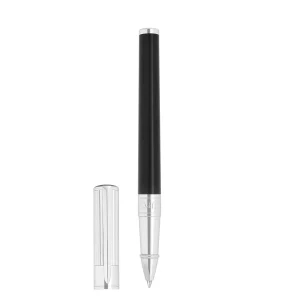 S.t.dupont penna roller Initial cromo nera ottone 147x13 - 40 g 272201