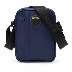 Blauer Borsello crossbody Bag 22x16x5 cm circa impermeabile leggero Logo COV01 BLU