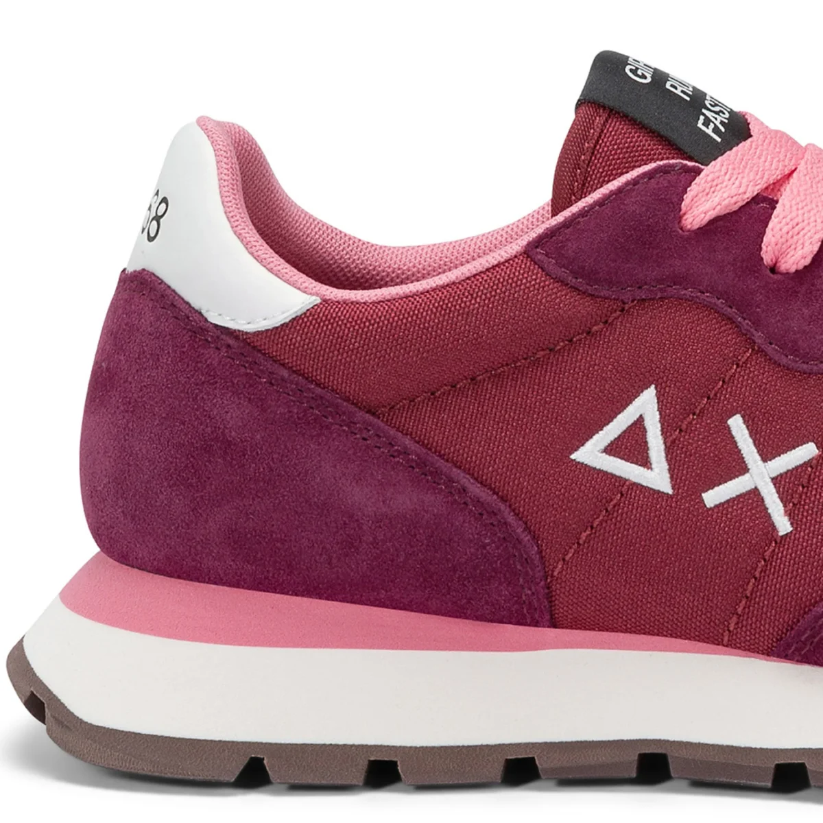 Sun68 Sneaker Casual Ally Solid Z45201 Pelle e Tessuto Bordeaux Donna - immagine 4
