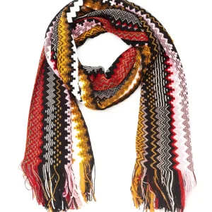 Missoni Stola Fantasia Geometrica Misto Lana Multicolore