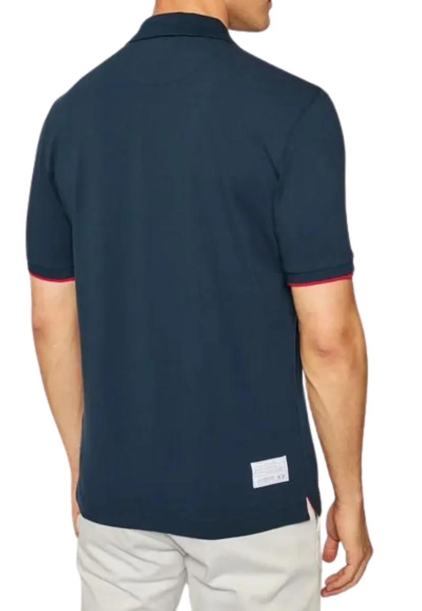 La Martina Polo Maniche Corte Cotone Blu - immagine 5