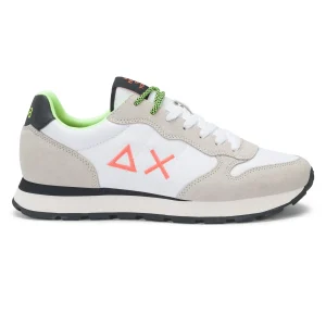 Sun68 Scarpe Tom Fluo Z45102 Bianco Sneakers Casual Uomo