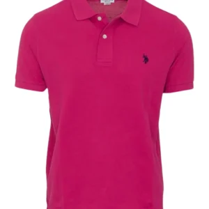 U.S. Polo Assn. T-Shirt Logo Fronte e Retro Cotone Viola