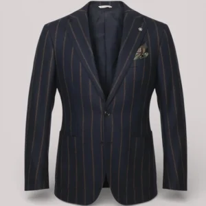 GIACCA UOMO SLIM FIT IN LANA BLU - 2732G2728 193631