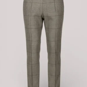 PANTALONE UOMO GALLES IN LANA STRETCH GRIGIO