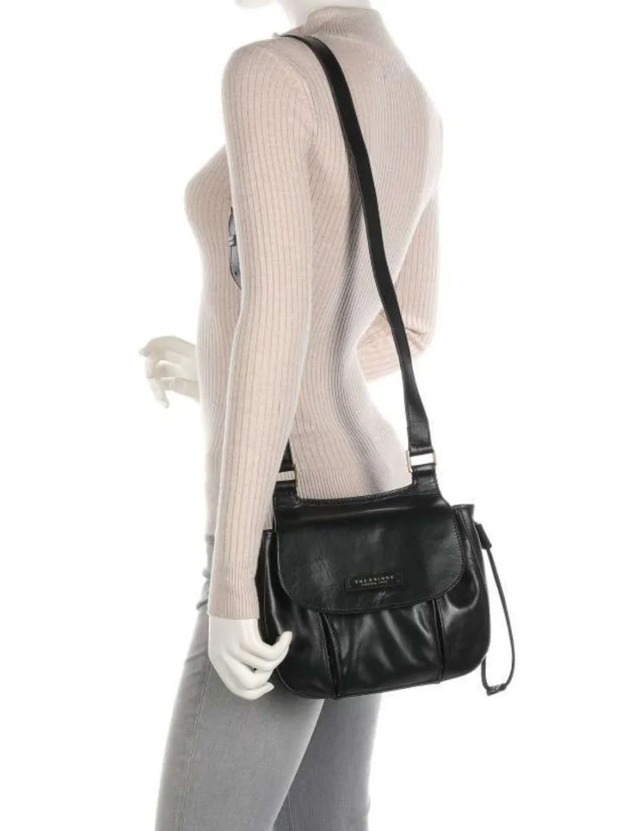 The Bridge Shopper Media Spalla Tracolla Crossdoby Camilla Nero Donna - immagine 4