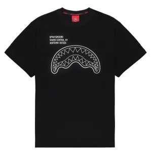 Sprayground T-shirt maglietta uomo men limited edition nera Squalo Shark SP831BLK