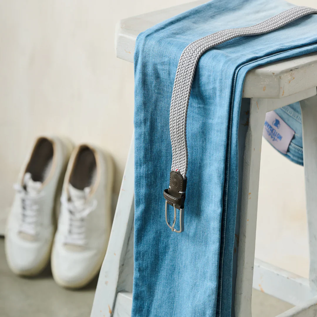 La Boucle cintura intrecciata con fibbia in metallo premium box regalo Forte Dei Marmi Glacier - immagine 5