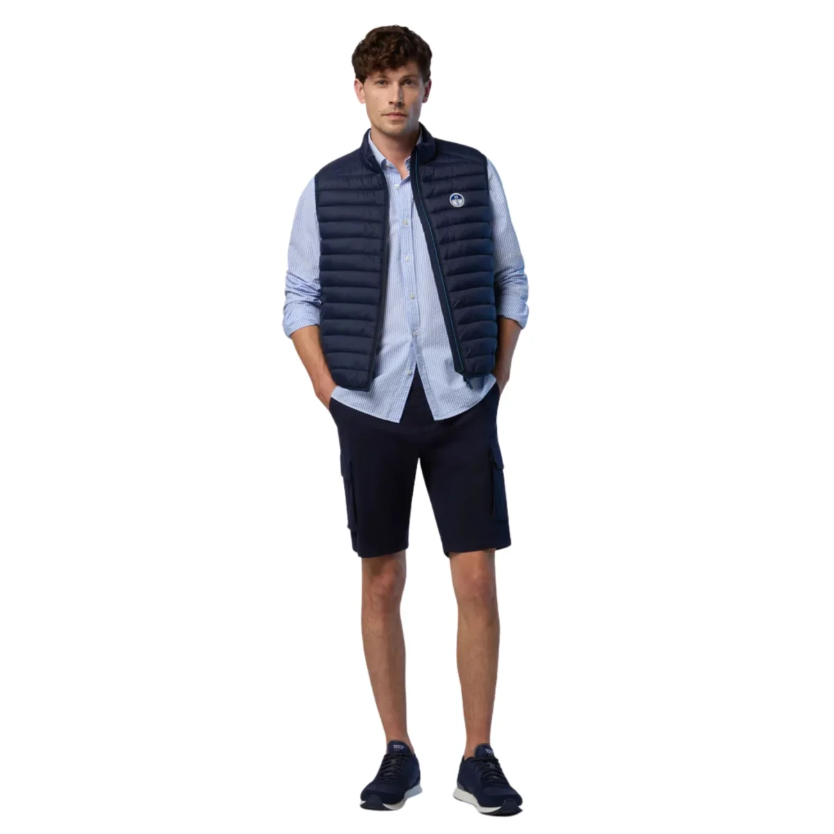 North Sails smanicato vest giubbino piumino leggero gilet zephyr antivento acqua 603347-0802 - immagine 3