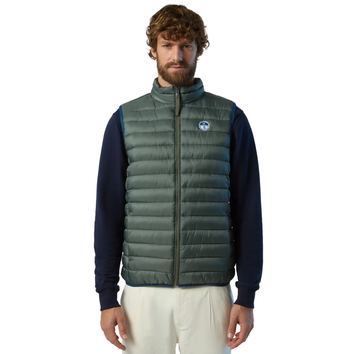 North Sails Gilet Smanicato Zip Crozet Vest tecnico outdoor antivento Tech 603272 0441 - immagine 4