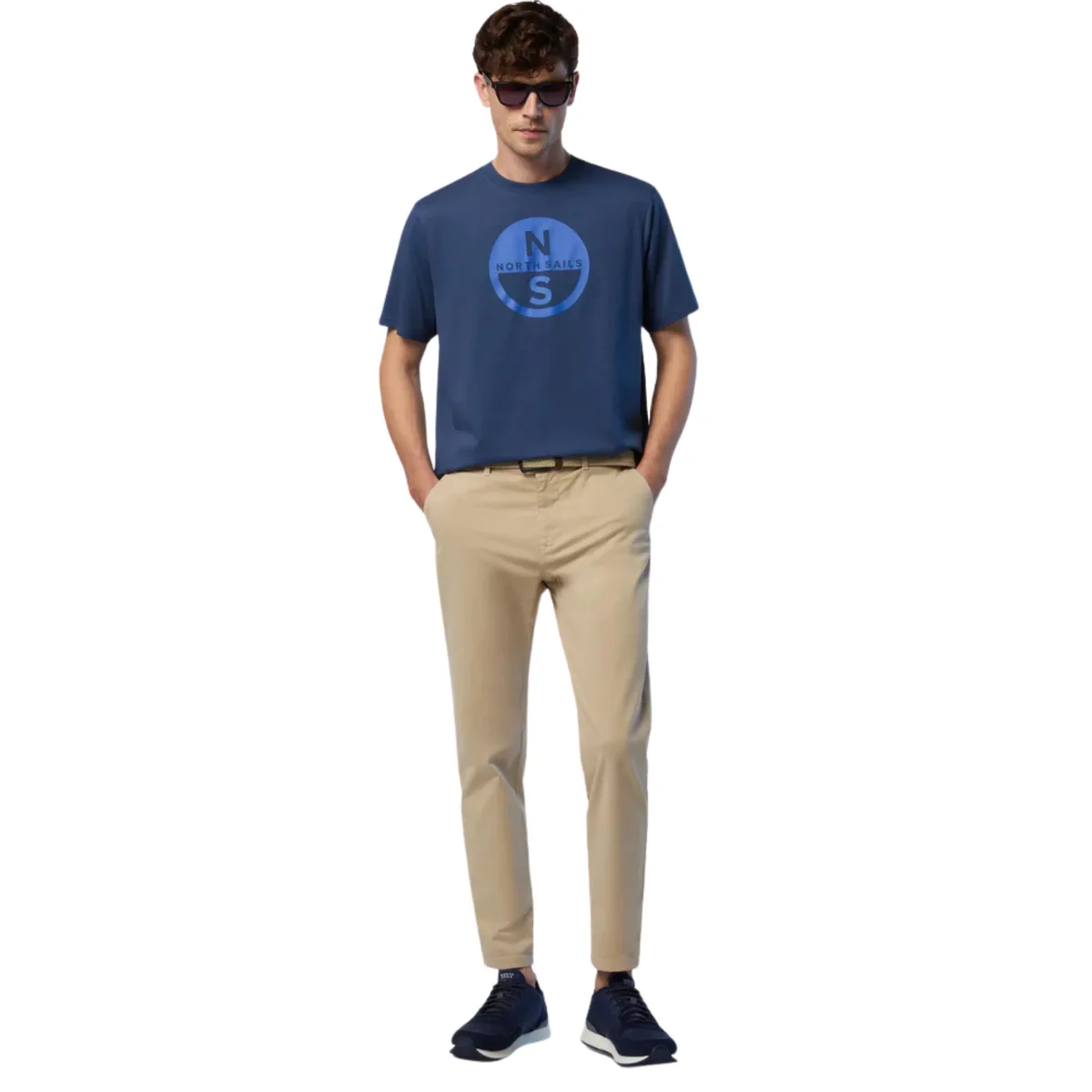 North Sails T-shirt maglia maglietta 692972 BASIC Big Logo 0787 - immagine 3