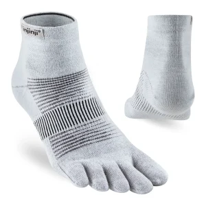 Injinji calze 5 dita da corsa Run Lightweight Mini-Crew CoolMax EcoMade grigio 281130