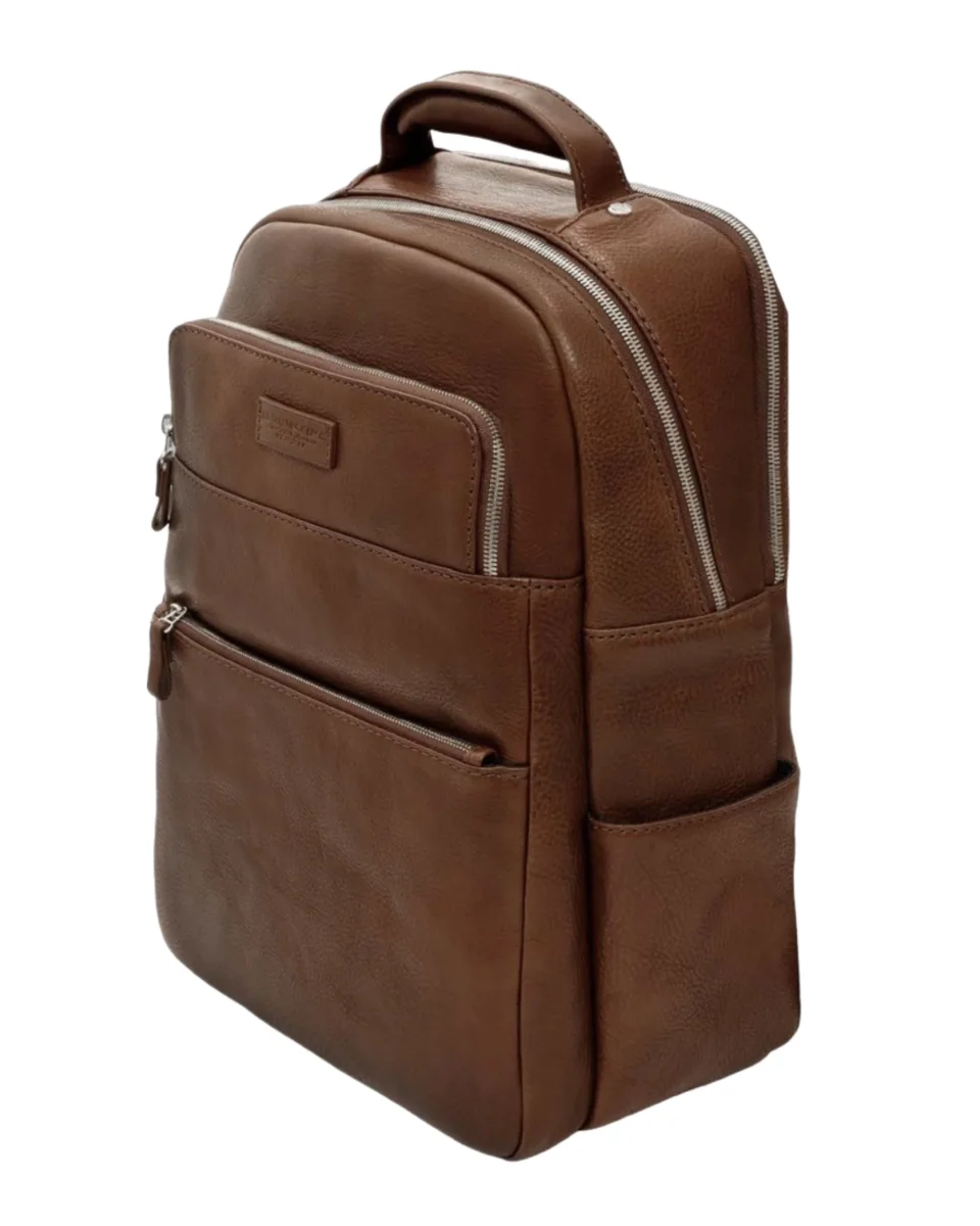 A.g.spalding&bros. Backpack 'the Yak' Limited Edition N°46 In Pelle Pregiata Marrone Unisex - immagine 3