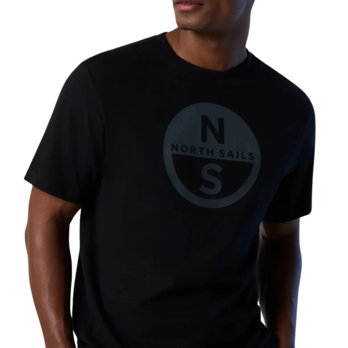 North Sails T-shirt maglia maglietta 692972 BASIC Big Logo 0999 - immagine 3