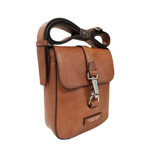 The Bridge Borsello Piccolo Crossbody Uomo Linea Cesare in Pelle Marrone 451505D9