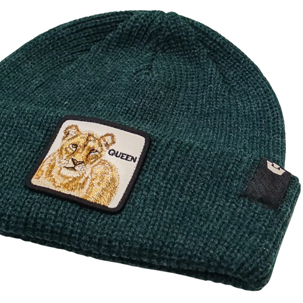 Goorin Bros. Cuffia Beanie 'The Lion Queen' in Misto Acrilico Verde Prato Unisex - immagine 3