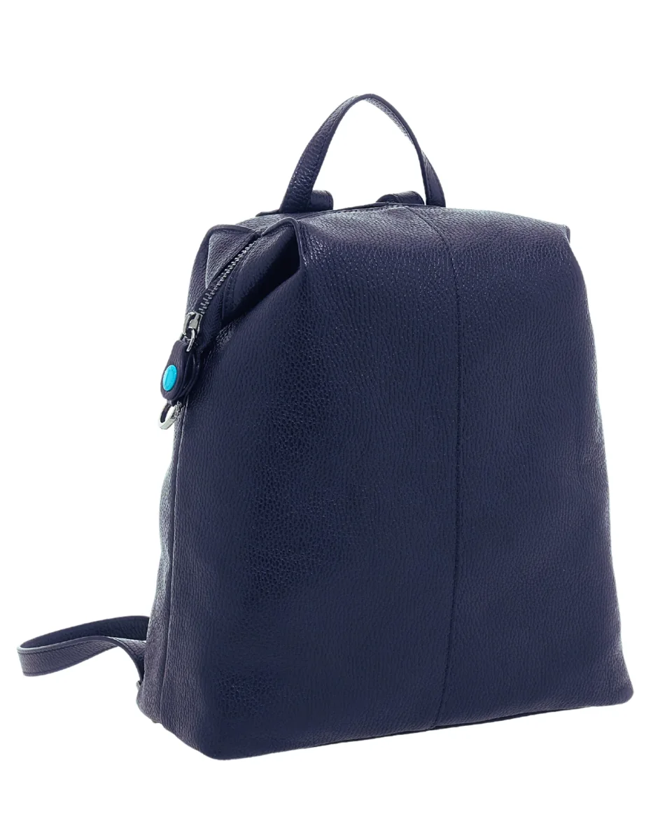 Gabs Zaino Grande con versione Borsa Shopper 100% Pelle Opaco Blu Inchiostro - immagine 4