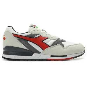 Diadora Sneakers Intrepid OG Pelle Grigio Chiaro/Dettagli Grigio Scuro