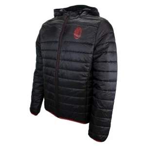 Giubbotto piumino Ac Milan 100 grammi cappuccio Nero Uomo