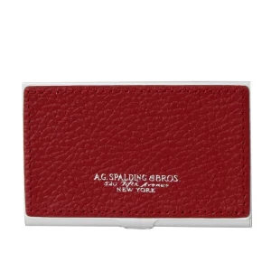 Spalding & Bros A.g. Porta Biglietti Da Visita Rosso Unisex