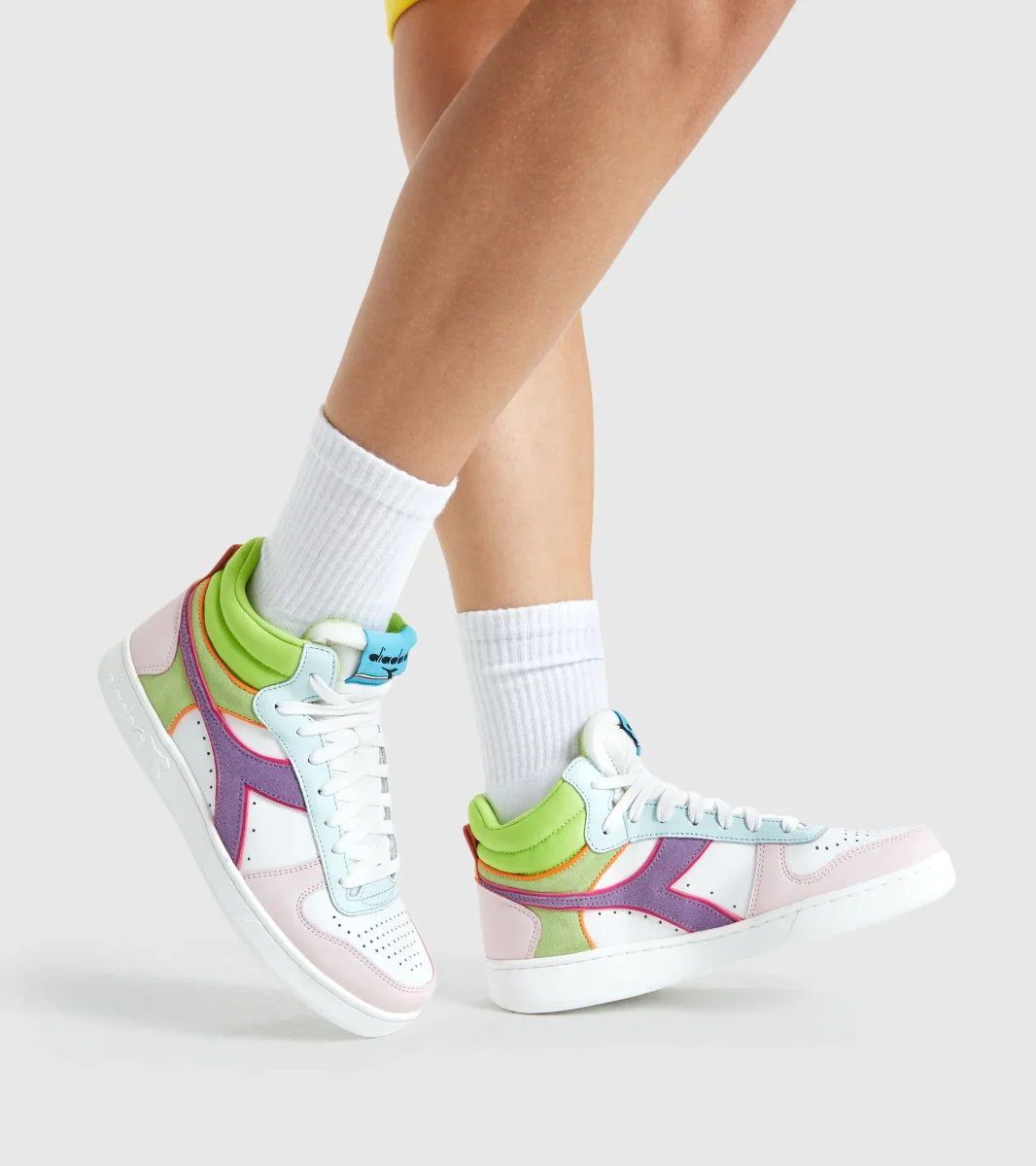 Diadora Sneaker Magic Basket Demi WN Pelle Multicolore - immagine 3