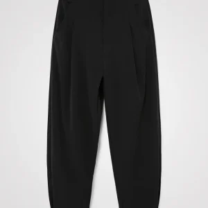 Desigual Pantalone Lungo Intrecciato Tinta Unita Nero Donna