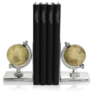 Spalding & Bros A.g. Bookend Vintage Globe Ferma Libro Giallo Unisex