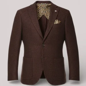 GIACCA UOMO SLIMFIT PIED DE POULE ROSSO - 3132G2028 213651 28