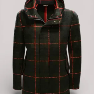 CAPPOTTO UOMO IN MISTO LANA TARTAN VERDE - 3132H83171 203742 40